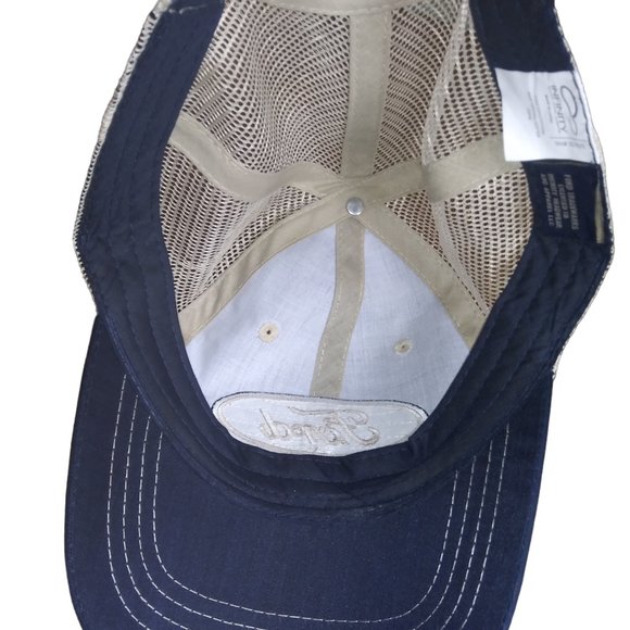 FORD INFINITY Blue and Tan Mesh Trucker Hat Ford Baseball Cap Mesh Hat OSFM - Picture 8 of 10